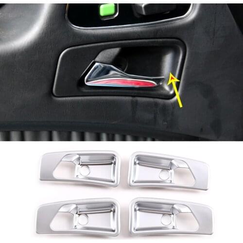 Car Styling Car inner door handle bowl decoration cover Stickers For Mercedes Benz G Class W463 07-18 ABS Chrome Car Accessories