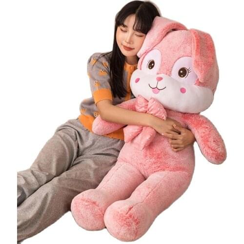 Cartoon Conejo de orejas largas y ojos grandes rabbit animal crossing plush toy pillow doll big-eyed long-eared rabbit baby gift
