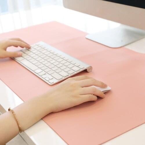 Large Gaming Mouse Pad Waterproof Double Side PU Leather Desk Mat Computer Mousepad Keyboard Table Protector for Gamer Office