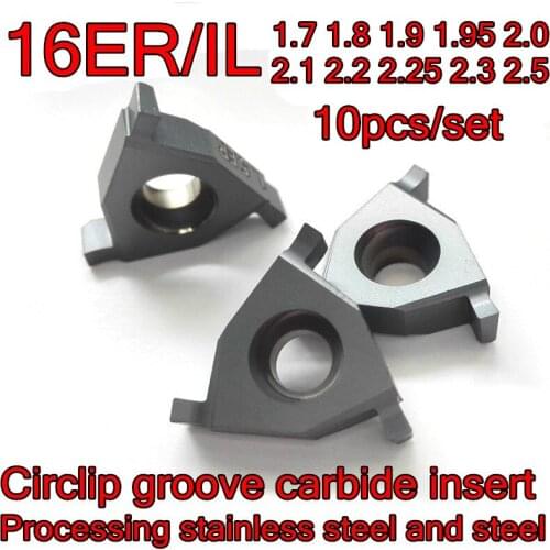 16ER/IL1.7 1.8 1.9 1.95 2.0 2.1 2.2 2.25 2.3 2.5-LDA Circlip groove carbide insert Processing stainless steel and steel