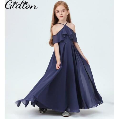 Kids Prom Dress For Girls Summer Dresses Wedding Christmas Clothing Princess Lotus Leaf Collar Dress Teen Children Dress