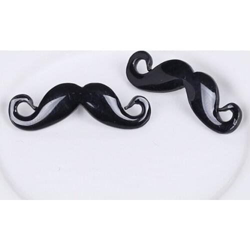 DoreenBeads Fashion Men Jewelry Brooches Black Moustache Playful Accessories Collar Brooches For Men Gift,1 Pair 2018 New