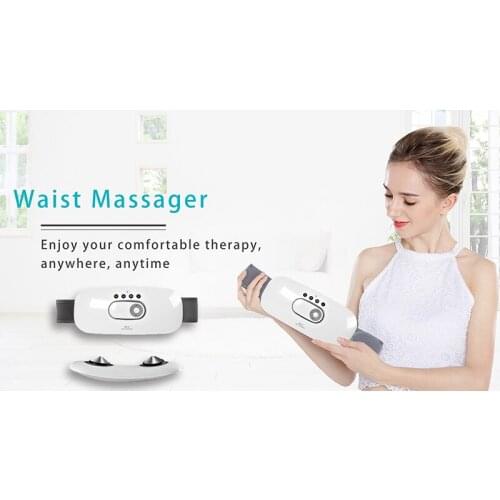 Electric Air Pressure Pulse Waist Belt Vibrator Heating Waist Massager with Heat Airbag Kneading