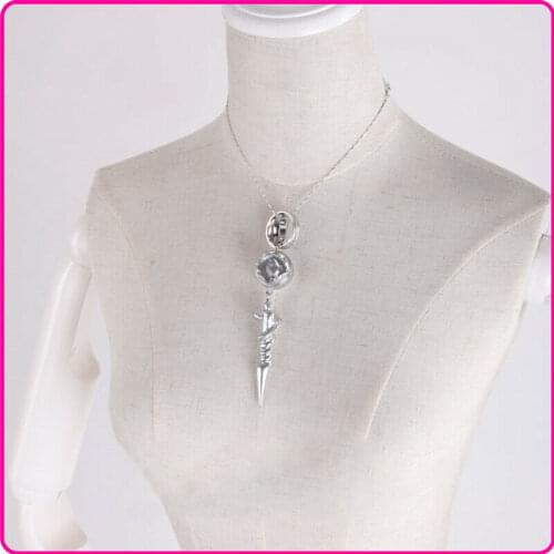 FFXIII Final Fantasy XIII FF13-2 SERAH FARRON Engagement Necklace Pendant Couple Lovers Jewelry Resin Necklaces Cosplay Props