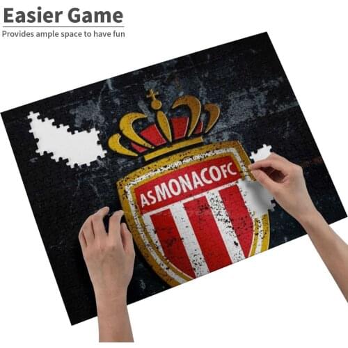 As Monaco Fc Jigsaw Puzzle Puzzles For Adults Release Pressure Kids Games Toys Monaco Asm Monégasques Louis Euro Europe Europa