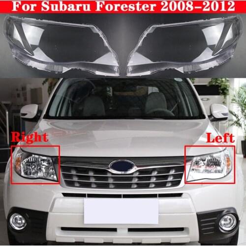 Car Front Headlight Cover For Subaru Forester 2008-2012 Headlamp Lampshade Lampcover Head Lamp light Covers glass Lens Shell Cap