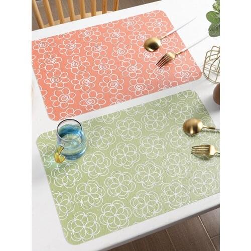 Dining mat waterproof oil-proof heat insulation Nordic creative simple cartoon cute non-slip heat-resistant lunch school student