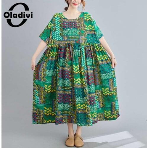 Летние платья-халаты Oladivi China At AliExpress