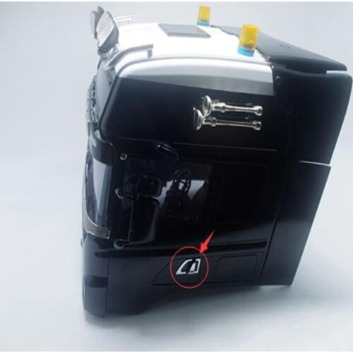 A pair of scania truck doorknob decorative sticker decals for tamiya 1:14 scale rc scania r620 56323 r470 tractor trailer actros