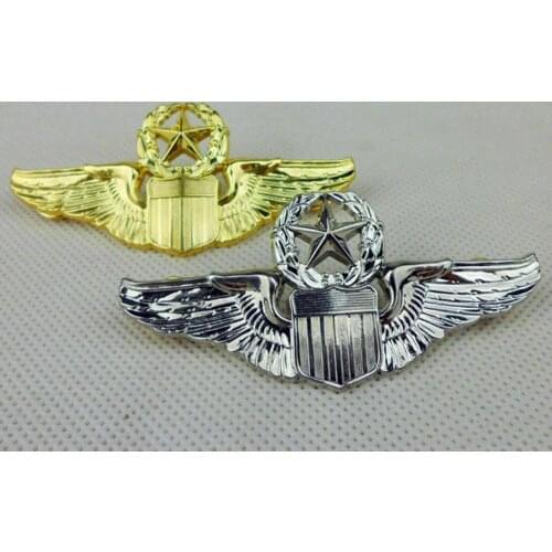 Pair US Usaf Air Force Pilots Metal Wings Badge Pin Insignia Brooch Military armyshop2008