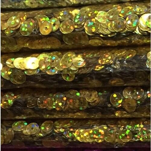 50g 5mm Flat Round Sequins For Crafts PVC DIY Sewing Laser Gold New Arrival Confetti