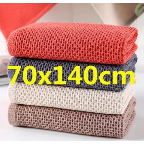 High qualityWaffle towel Bathroom accessories 33 х72 смsolid color towel absorbent strong Wipe towel after exercise