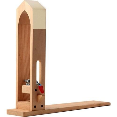 Leather Hand Stitching Fixture Wooden Leather Fix Clamp Leather Sewing Tool DIY Leathercraft Wood Clamp