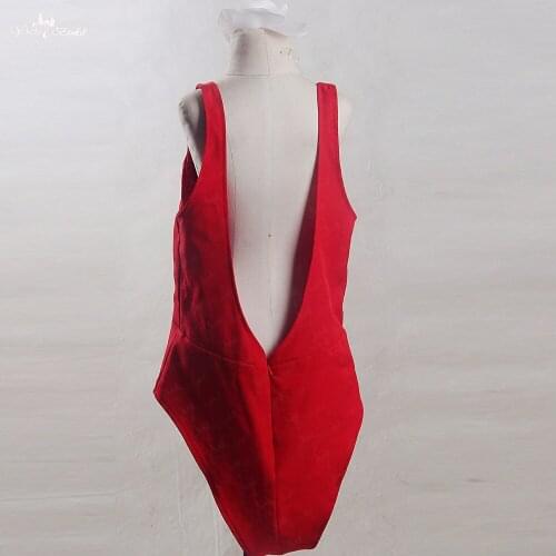 RSK1 Real Pictures Yiaibridal Red Trunks Bikini Jumpsuit Style Seperate Underskirt