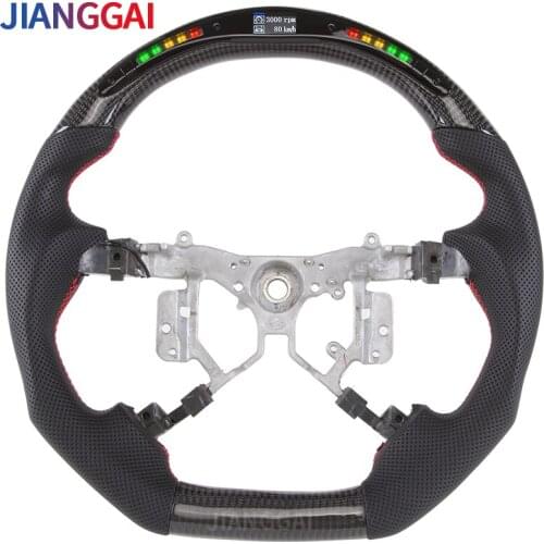 Steering Wheel Fit For Toyota Previa 2012 Model LED Shift Light Carbon Fiber