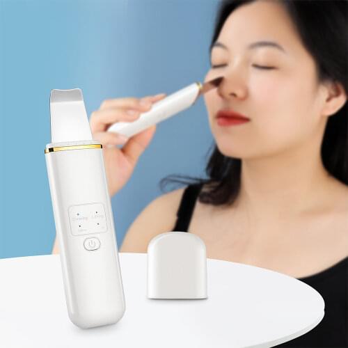 Ultrasonic Skin Scrubber Facial Deep Cleansing Cavitation Peeling Shovel Scraper Face Skin Lifting Rejuvenation Clean Machine