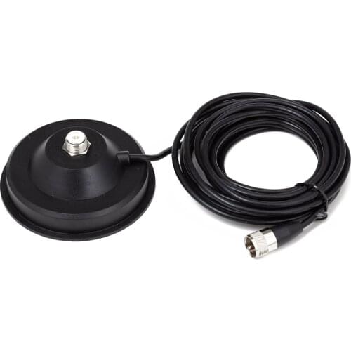 Universal NMO Magnet Mount, Includes 5m of RG-58 Cable with a PL-259 Connector