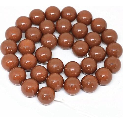 Vintage candy color chocolate baking paint glass 4-14mm round loose spacers accessories beads fashion women jewelry 15inch B1625