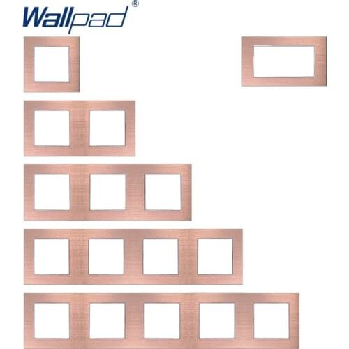 Wallpad Luxury Aluminum Alloy Panel Frame Brown Hotel Panel Vertical and Horizon Frame 1 2 3 4 5 Frames Panel Only