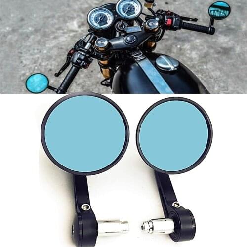 7/8" 22mm Motorcycle Handlebar Bar End Mirrors Rearview Mirror Universal Handle Round for Suzuki Honda Kawasaki Scooters DUCATI
