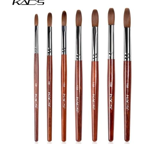 1pc Kolinsky Sable Acrylic brush Nail Art Brush for Liquid Powder UV Gel Nail Polish DIY Painting Drawing Carving Pen Tool