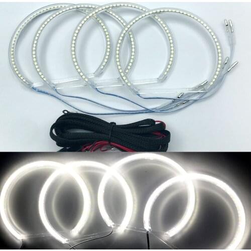 131MM*4 E36 LED Angel eyes White DRL CAR Light Ring For BMW 3 Series E46 5 Series E39 7 Series E38