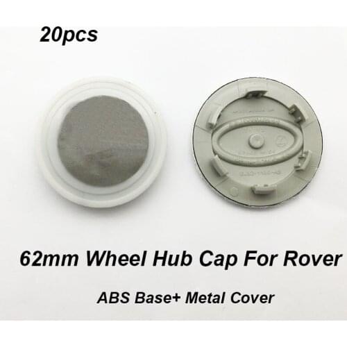 For Discovery Freelander Evoque 20PCS Car Styling 62MM 6.2CM Wheel Center Cap Covers Metal Covers ABS base Car Wheel Hub Cap
