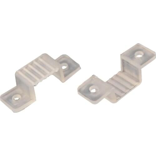 50 Pcs/lot 10-12mm LED Fixing Silicon Mounting Clips For 220V 5050 3528 3014 2835 waterproof LED Strip Light LED Tape