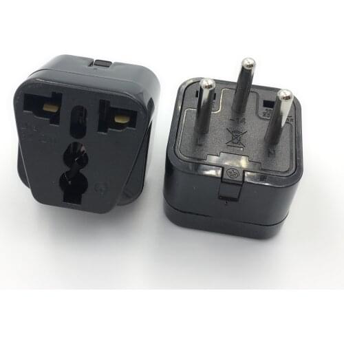 500pcs High Quality US EU UK To IL EG Plug Adapter International Israel Egypt Travel Power Adapter AC Converter Socket Plug