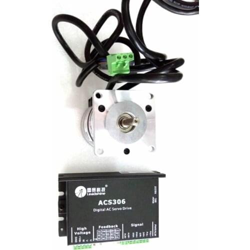 Leadshine 50W 24V DC Brushless Motor+Drive Kit BLM57050-1000+ACS306 Servo Brushless Driver 0.16NM 3000RPM Pulse