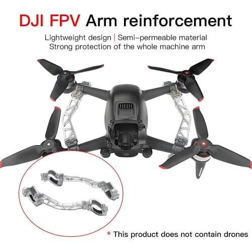For DJI FPV Drone Arm reinforcemont Bracket Component Accessories Arm Strengthening Protective Tape Arm Bracers 1 Pair Set