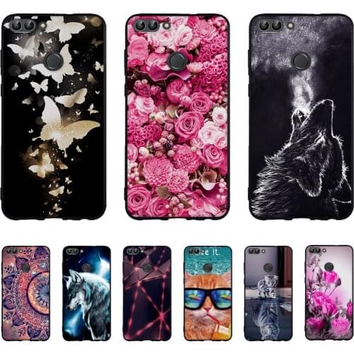 For Huawei P Smart Case TPU Soft Silicone Transparent Back Cover Phone Case for Huawei P Smart Cover FIG-LX1 Enjoy 7S Case