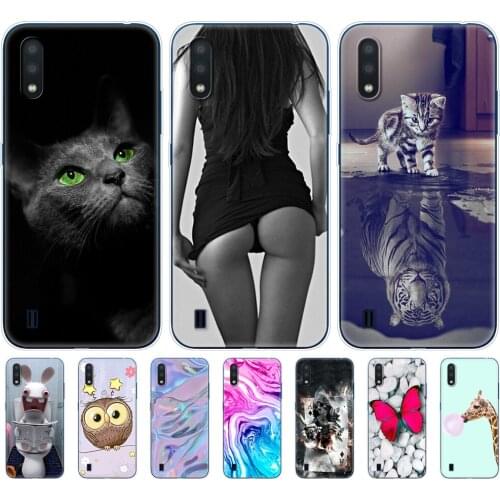 For Samsung A01 Case coque Soft Silicon Back phone Cover For Samsung Galaxy A01 GalaxyA01 A 01 A015 5.7inch bumper copas cute
