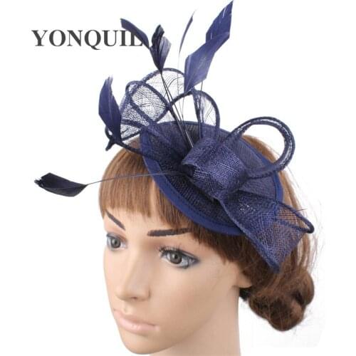 Elegant Bride Mariage Fashion Fascinator Hat Hair Pin Women Lady Formal Occasion Chapeau Cap Headband Party Headwear Acccessory