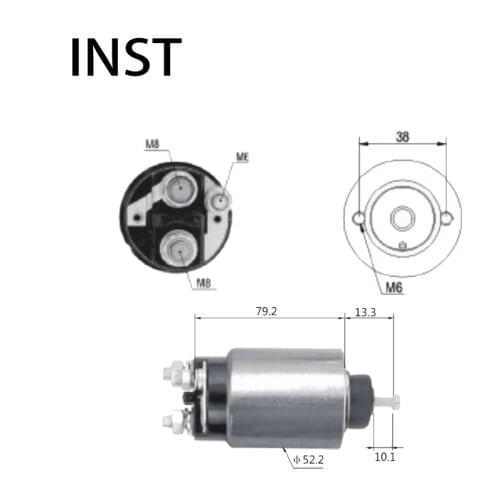 ELECTROMAGNETIC SWTICH SOLENOID FOR 12V 4.5KW F75Z-11390-AA F8ZZ-11390-BA SW-5189 2762 F75U11390AB F75Z11390AA F8ZZ11390AB