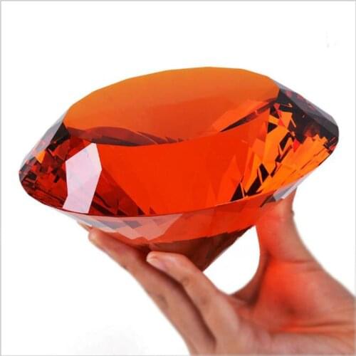 120/150mm Crystal Diamond Figurine Glass Paperweight Decorative Ornaments Home Wedding Decoration Crafts Lovers Gifts