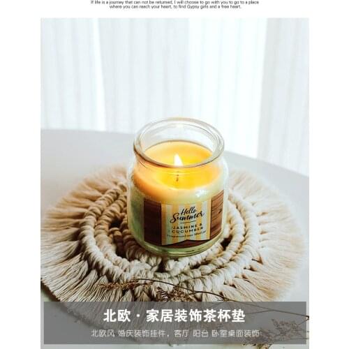 Round shape handmade fashionable placemat new table pad