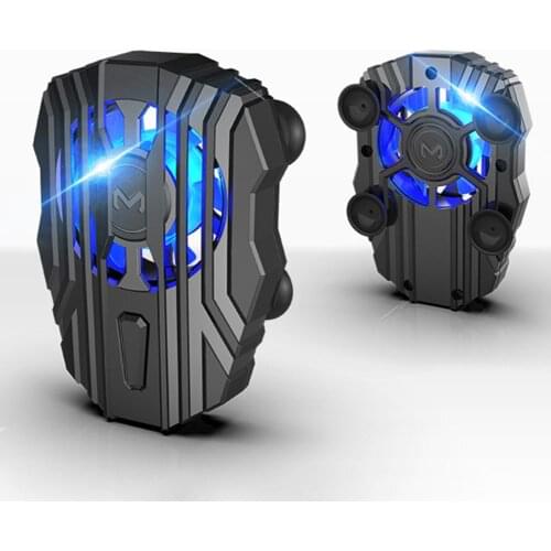 Top Deals Mobile Phone Cooler for IPhone Xs Max Xs XR Silent Phone Radiator PUBG Controller Handle LED Light Cooling Fan for Sam