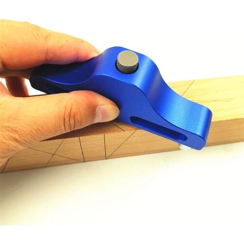 Metal Detector Aluminum Alloy Woodworking Center Finder Durable Line Measuring Marking Gauge Scriber Scribing Tool Tn88