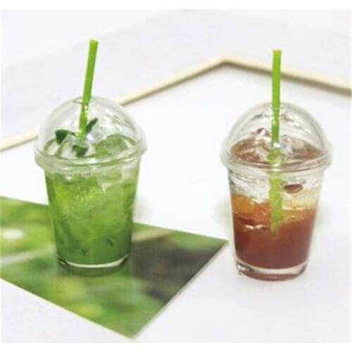 1:12 Dollhouse Miniature Mini fruit tea cup juice Ice Cream Toys Accessories Model doll house toy