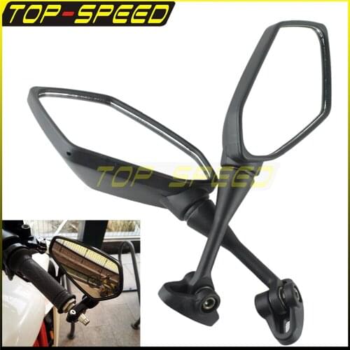 Motorcycle Rear View Mirrors Handle Bar End Side Mirror For HONDA RVF400 NC35 93-94 CBR600 03-10 CBR600 F4 99-00