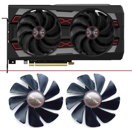 NEW Double ball 95mm 6Pin FD10015M12D DC12V RX5700 XT GPU Cooler Fan Replace For Sapphire RX 5500 5600 5700XT PULSE Cooling Fans