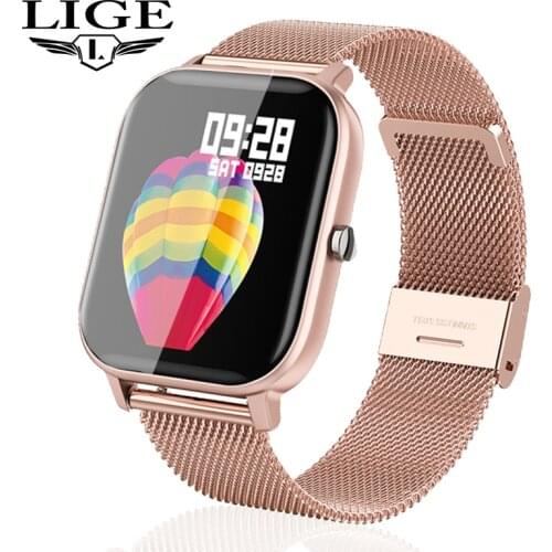 New Smartwatch Ladies Multifunctional Sports Heart Rate Blood Pressure Waterproof Sports Watch Smart Watch For Men And Women+Box