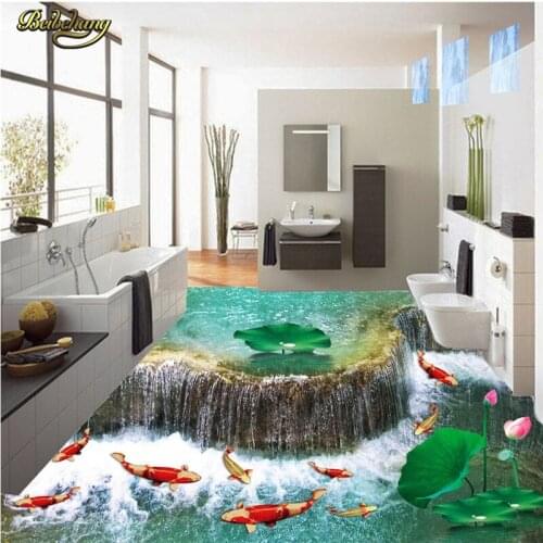 Beibehang Custom Photo Wallpaper Floor Painting Scarlett Taurus Outdoors Painting Flooring 3D 3D Flooring papel de parede