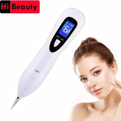 Rechargeable Laser Skin Face Freckle Tattoo Removal Plasma Beauty Mole Wart Removal Sweep Spot Pen Machine With LCD Display