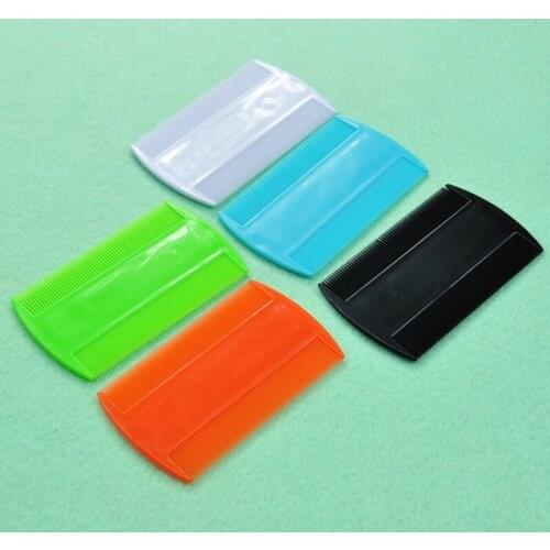 3 Sizes Plastic Pet Dog Pin Comb Portable Double Use Long Hair Dog Grooming Tool Brush For Chihuahua Free shipping Random Color