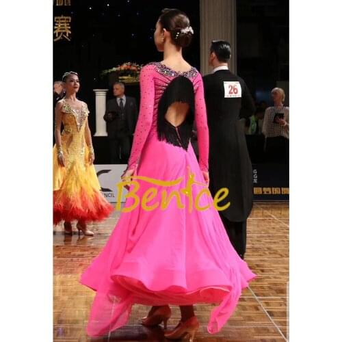 Modern Dance Ballroom Dancing Dress Women Standard Ballroom Dance Dress for Waltz/tango/foxtrot Performance Competition Dress