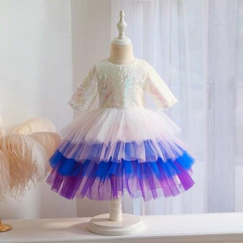 Little girls dresses for party and wedding new 2021 toddler kids dresses for girls tutu childrens party princess dress