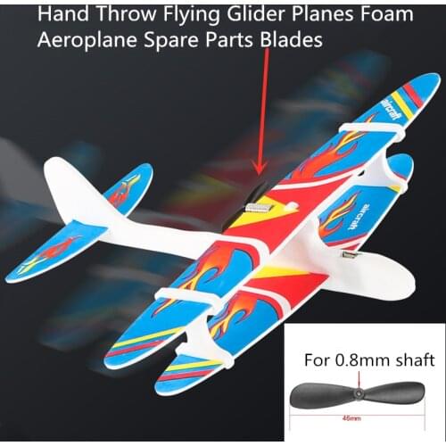 46*0.8mm 4.6cm Props Propeller Rotor Blade Fan for Hand Throw Flying Glider Planes Foam Aeroplane Fillers Spare Parts