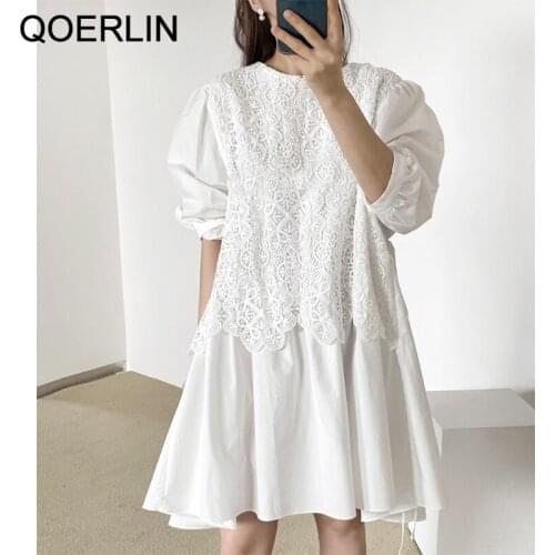 Белые летние платья QoerliN China At AliExpress